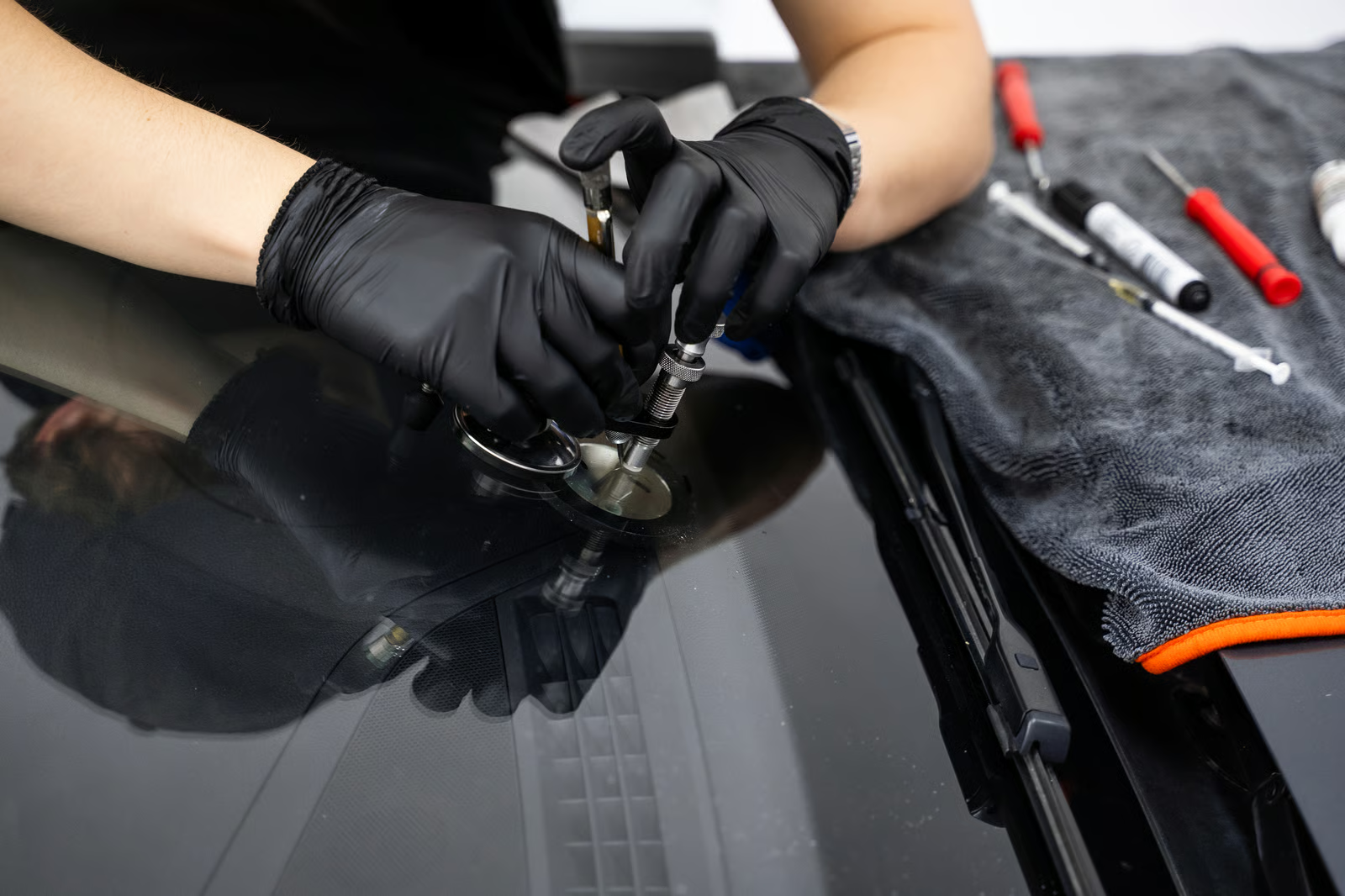 Intervention Carglass sur un pare-brise